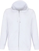 SOL'S Calipso Unisex mikina s kapucí z těžké bavlny 25.4237 white