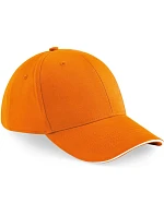 Beechfield B 20 6 panelová sandwich kšiltovka "Athleisure" 53.0020 orange/white Beechfield B 20 6 panelová sandwich kšiltovka "Athleisure" 53.0020 orange/white