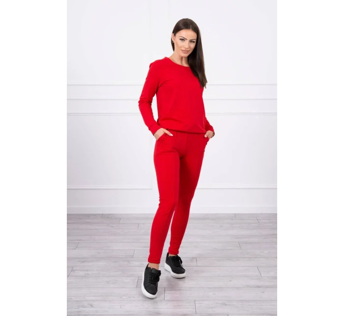 Červená tepláková souprava