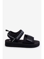 Dámské sandály na suchý zip Big Star model 21610848 Černe - Big Star Shoes Dámské sandály na suchý zip Big Star model 21610848 Černe - Big Star Shoes