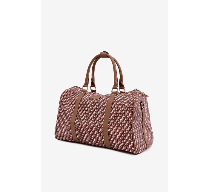 Vzorovaná Dámská Cestovní Taška Hnědá Nelle