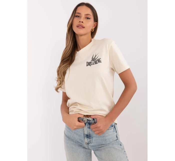 T shirt model 20945100 jasny beżowy - FPrice