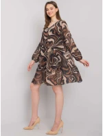 Šaty DHJ SK 3897.54P černé a béžové Šaty DHJ SK 3897.54P černé a béžové