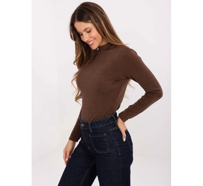 Bluzka IT BZ model 21441228 brązowy - FPrice Bluzka IT BZ model 21441228 brązowy - FPrice
