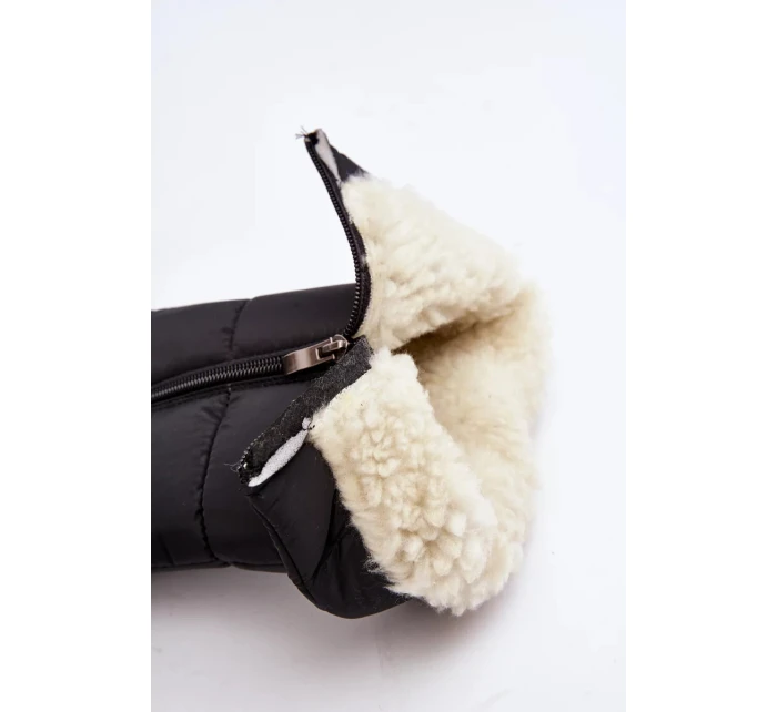 Dámské zateplené boty do sněhu Progress Black Dámské zateplené boty do sněhu Progress Black