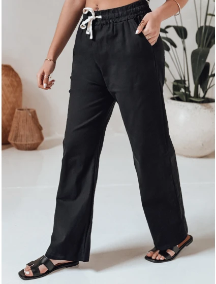 Dámské ležérní kalhoty s širokými nohavicemi BOHO DAY black FashionStreet UY2647