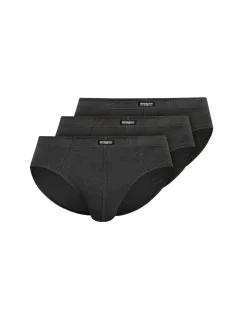 Pánské slipy 3 pack 1446 Basic graphite - HENDERSON