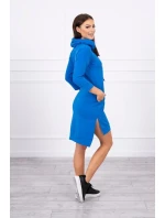 Šaty s delšími zády a barevným chrpovým potiskem Šaty s delšími zády a barevným chrpovým potiskem