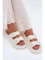 Dámské Pěnové Pantofle Na Platformě Ecru model 21700337 - Boto Dámské Pěnové Pantofle Na Platformě Ecru model 21700337 - Boto