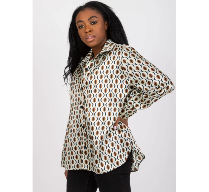 Koszula LK KS model 21127017 jasny beżowy - FPrice Koszula LK KS model 21127017 jasny beżowy - FPrice