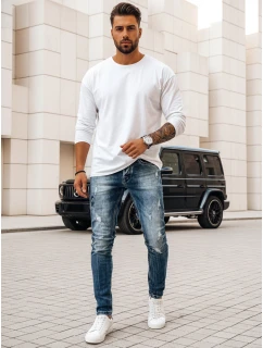 Pánské tmavě modré džínové kalhoty FashionStreet UX3995