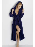 Dámský župan Diana long dark blue - DKAREN Dámský župan Diana long dark blue - DKAREN