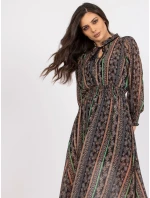 Šaty DHJ SK 15177 1.04P černá a béžová