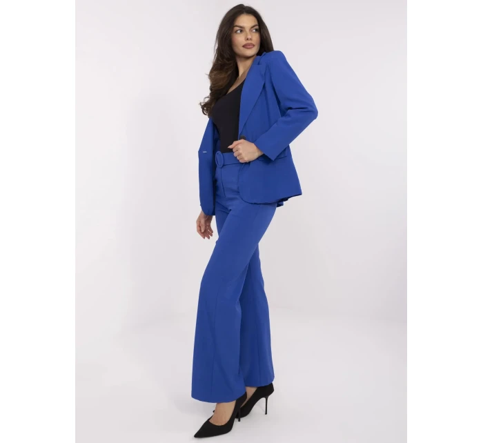 Kalhoty DHJ SP model 20969342 kobaltově modré - FPrice Kalhoty DHJ SP model 20969342 kobaltově modré - FPrice