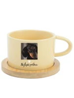Personalizovaný keramický hrníček Makronka - fotografie s mazlíčkem