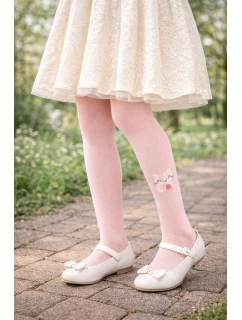 VZOROVANÉ PUNČOCHOVÉ KALHOTY PRO DÍVKY VE VĚKU 6-11 LET