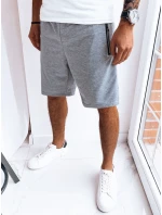 Pánské světle šedé teplákové kraťasy Dstreet model 21968933 - FashionStreet