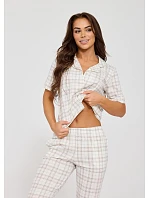 Pyžamo Cornette 879/342 Holly kr/r S-2XL rozepínací