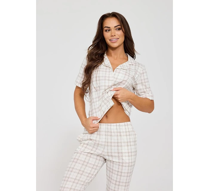 Pyžamo Cornette 879/342 Holly kr/r S-2XL rozepínací