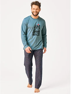 Pyžamo Key MNS 634 dlouhé rukávy, velikosti M–2XL