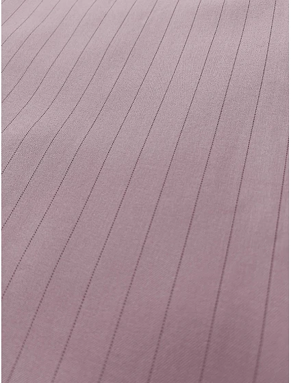 Široké dámské pruhované kalhoty v pudrově růžové barvě model 20144634 - MADE IN ITALY Široké dámské pruhované kalhoty v pudrově růžové barvě model 20144634 - MADE IN ITALY