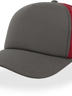 Atlantis Headwear Rapper 5 panelová síťovaná kšiltovka 33.2070 grey/red