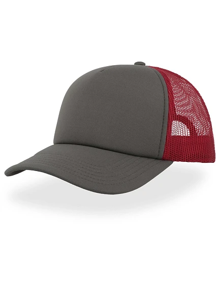 Atlantis Headwear Rapper 5 panelová síťovaná kšiltovka 33.2070 grey/red Atlantis Headwear Rapper 5 panelová síťovaná kšiltovka 33.2070 grey/red