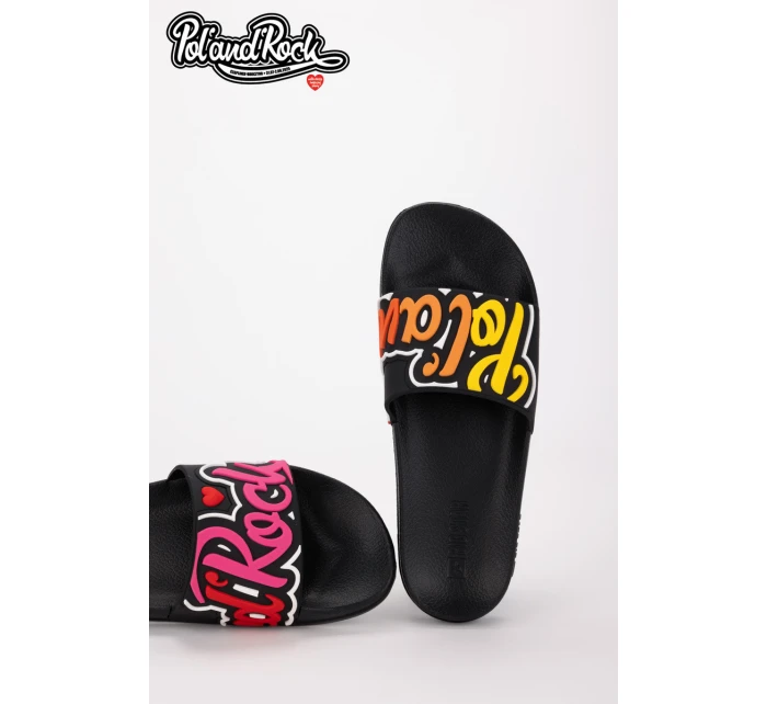 Sandály Pol'and'Rock Festival X Big Star SS174508 Černé Sandály Pol'and'Rock Festival X Big Star SS174508 Černé