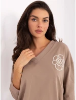 Bluzka RV BZ A891.21P ciemny bezowy