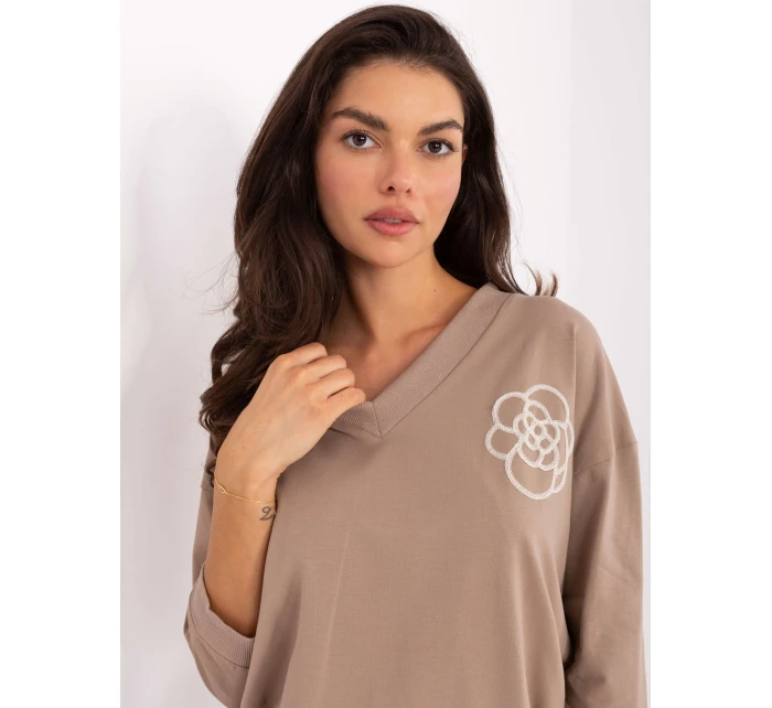 Bluzka RV BZ A891.21P ciemny bezowy