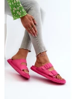 Lehké dámské pěnové pantofle s přezkami Big Star Fuchsia Lehké dámské pěnové pantofle s přezkami Big Star Fuchsia