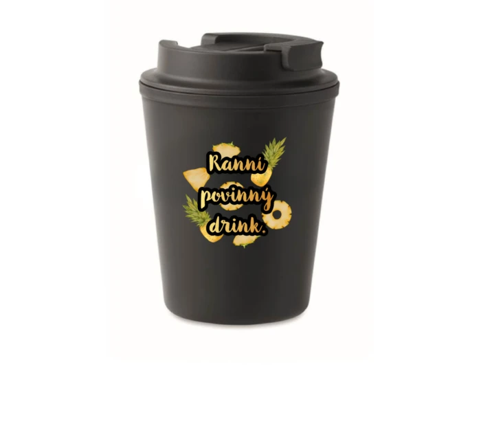 Personalizovaný cestovní termohrnek s ovocem a textem 