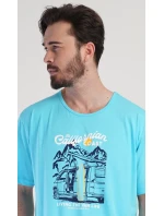 Pánská noční košile s krátkým rukávem California