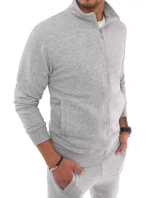 Pánská šedá mikina na zip FashionStreet BX5036