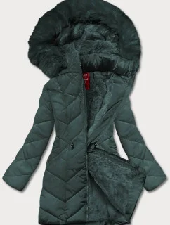 ZIMOWA KURTKA DAMSKA Z KAPTUREM ZIELONA model 21244923 - LHD