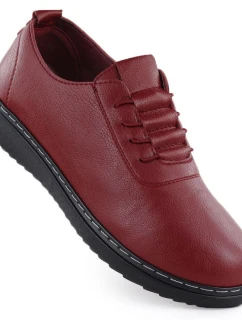 Dámská pohodlná obuv bordó model 21906697 - Unisoft