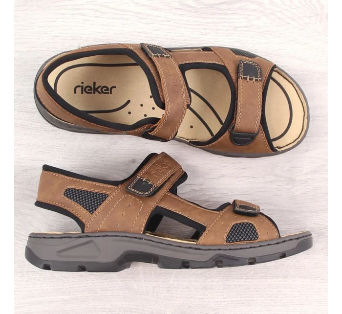 Rieker M 26156-25 RKR447B Sandály na suchý zip