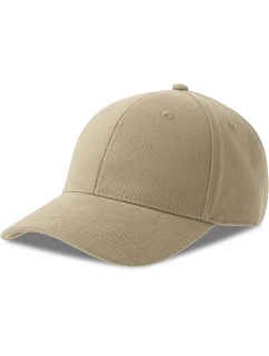 6 panelová kšiltovka z těžké bavlny khaki model 22450293 - Atlantis Headwear