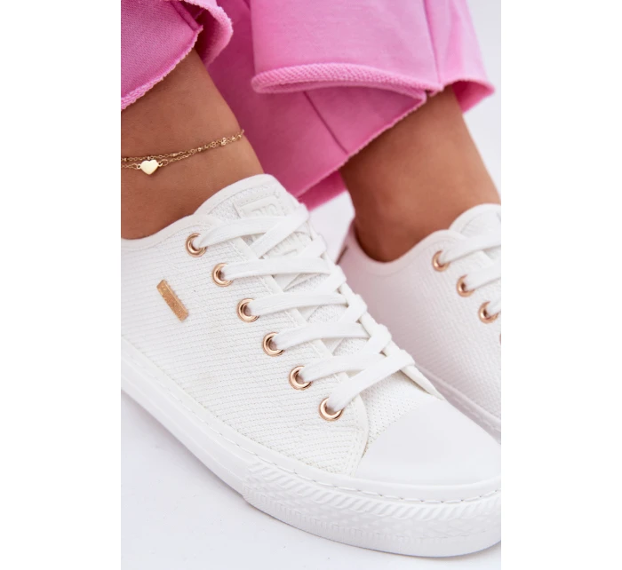 Dámské Textilní Tenisky Big Star RR274766 Bílé Dámské Textilní Tenisky Big Star RR274766 Bílé