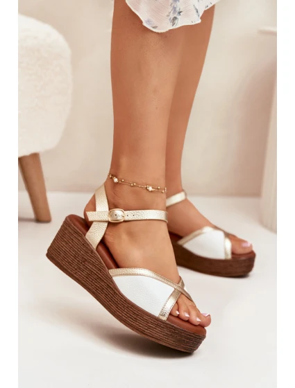 Dámské Sandály Na Klínu model 21698353 - S.Barski