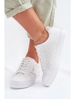 Dámské perforované tenisky Big Star model 22042645 Bílé - Big Star Shoes
