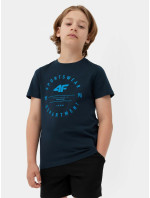 Chlapecké tričko 4FJSS23TTSHM294-31S tmavě modré - 4F