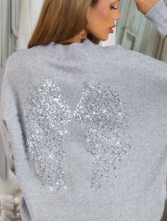 Sexy Knit Sweater "Angel Wings" with glitter