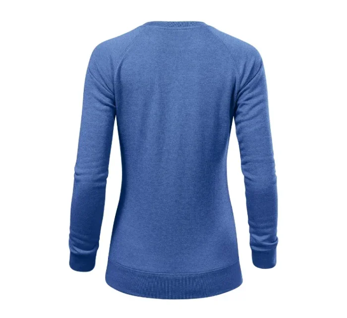 Merger mikina dámská modrý melír