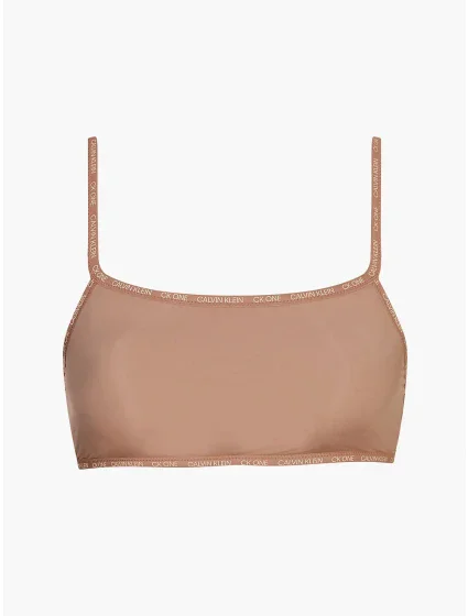 Nevyztužená braletka 2pack QD3806E 7NS béžová - Calvin Klein