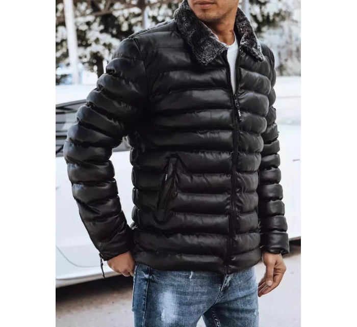 Pánská prošívaná bunda černá Dstreet TX4250