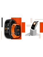 GIEWONT Smartwatch černé a oranžové 2 pruhy GW200-9 GIEWONT Smartwatch černé a oranžové 2 pruhy GW200-9