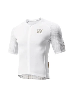 Rockbros YDDX011 Cyklistický dres Diamond s krátkým rukávem - velikost M - bílý