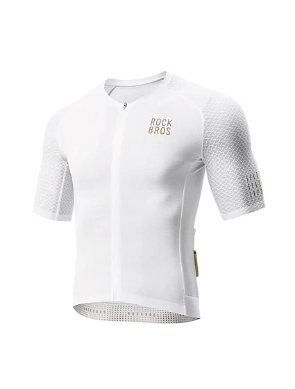 Rockbros YDDX011 Cyklistický dres Diamond s krátkým rukávem - velikost M - bílý Rockbros YDDX011 Cyklistický dres Diamond s krátkým rukávem - velikost M - bílý
