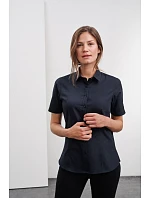 JN 679 Popelínová halenka s krátkým rukávem model 22488261 wine - Daiber JN 679 Popelínová halenka s krátkým rukávem model 22488261 wine - Daiber